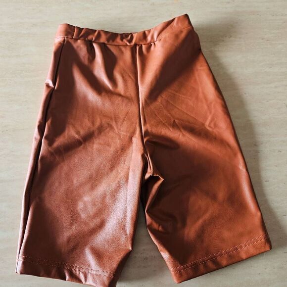 Weissman NWOT adult extra small brown dance shorts costume lyrical contemporary - Picture 6 of 6